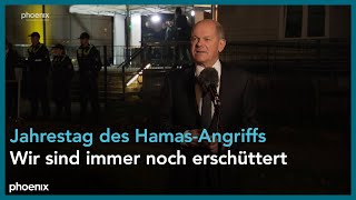 Statement Olaf Scholz zum Jahrestag des HamasAngriffs  071024 [upl. by Dressel]