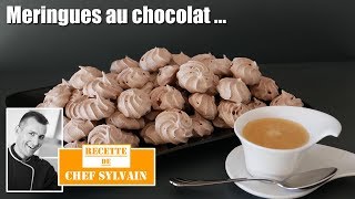 Meringue au chocolat  Recette facile par Chef Sylvain [upl. by Queston842]