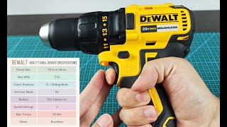 DeWALT DCD777 Drill Driver Review How To Use Demo Specifications [upl. by Sirrah]