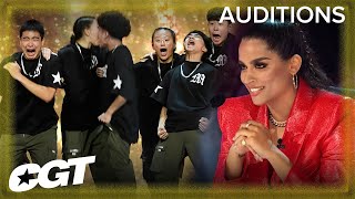 GOLDEN BUZZER Audition DANCE CREW GRVMNT Wins Over Judge Lilly  Canada’s Got Talent [upl. by Nnyluqcaj]