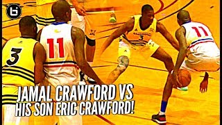 Jamal Crawford vs HIS SON Eric Crawford When You Gotta Guard Your Dad But Hes J Crossover [upl. by Marlow]