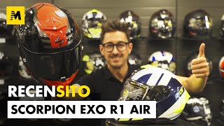 Scorpion Exo R1 AirRecensione casco integrale racing per moto da strada [upl. by Maitund665]