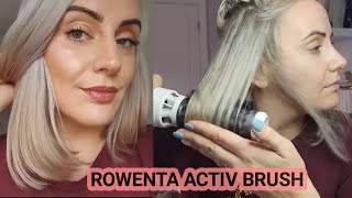 DRYING MY HAIR WITH ROWENTA BRUSH ACTIV PREMIUM HAIR  HAIR ROUTINE  Join my Journey [upl. by Ahsenrac835]