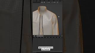 blender cloth simulation floating jacket blender b3d clothing [upl. by Nelyag]