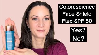 Colorescience Total Protection Face Shield Flex SPF 50  Review Demo AND 3 Hour CheckIn [upl. by Dumas]