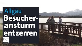 Zu viele Ausflügler und Autos auf einmal Das Allgäu versucht entgegenzuwirken  Abendschau  BR24 [upl. by Aehcsrop]