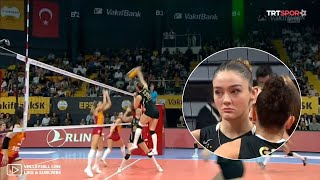 Zehra gunes  Vakifbank vs Galatasaray Turky volleyball League 202324 week3 [upl. by Tyika]