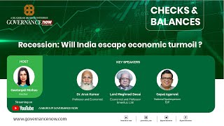 Checks amp Balances  Recession Will India escape economic turmoil [upl. by Gans376]