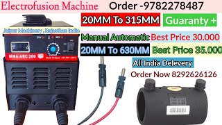 Electrofusion Machine 20MM to 315MM Sab se sasta electrofusion machine low price [upl. by Ahsiadal]