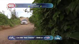 FIA ERC  SATA Rallye Açores 2014  After SS3 [upl. by Esinek]