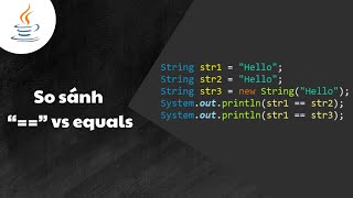 So sánh giữa quotquot vs equals trong Java 🤔  7 phút [upl. by Eliam]