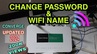 CONVERGE HOW TO CHANGE PASSWORD amp WIFI NAME PAANO MAG PALIT NG PASSWORD SA CONVERGE [upl. by Afirahs]