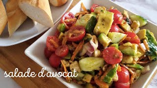 Comment faire une Salade dAvocat simple facile et rapide [upl. by Studdard]