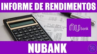 Informe de Rendimentos do Nubank [upl. by Jolynn]