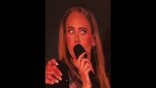 Adele invites a crazy fan on stage 😂 adele adeleinmunich funny [upl. by Kcirret736]