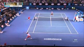 wawrinka vs Berdych aus open 2014 [upl. by Iorgo9]