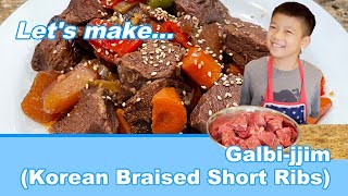 Lets Make Galbijjim Korean Braised Short Ribs Shin to Shin [upl. by Eiggem]