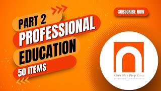 Professional Education  LET Review  50 Items  Pt 2 [upl. by Duston1]