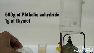 Synthesis of Thymolphthalein [upl. by Gallard]