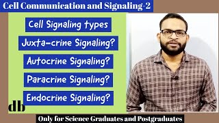 Cell Signaling Types Juxtacrine  Autocrine  Paracrine  Endocrine Signaling and its Examples [upl. by Roby]