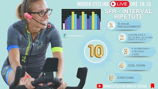 Indoor Cycling Live SFR INT RIP  Raggiungi i Tuoi Obiettivi con Me  Lezione Spinning 10 [upl. by Ahtanaram898]