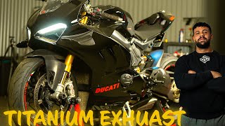 KZR TITANIUM EXHUAST DUCATI PANIGALE V4S [upl. by Attenna566]