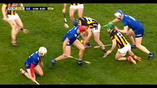 HUGE HIT  CIAN KENNY V DARRAGH LOHAN  CLARE V KILKENNY  2024 HURLING LEAGUE FINAL [upl. by Boyse163]