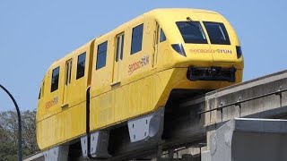 Sentosa Express Hitachi Small Type Monorail Yellow train aka KickinChicken RWS ➡ Imbiah [upl. by Iah]