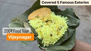 200₹ Food Tour Vijaynagar  Food Walk Covering Famous Pitstops in and Around Vijaynagar  MonkVlogs [upl. by Marion]