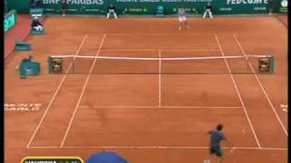 MonteCarlo 09 3R Roger v Wawrinka Highlights Pt 2 [upl. by Htirehc48]