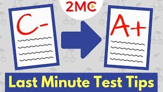 3 Last Minute Test Taking Strategies that WORK  Exam and Test Prep [upl. by Nohtanoj738]