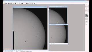 Entstehung einer Sonnenaufnahme im Weißlicht  Teil 5  Deconvolution und Mosaik mit Fitswork [upl. by Odragde]