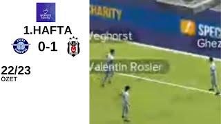 Adanademirspor 01 Beşiktaş  1 Hafta  202223 [upl. by Schmeltzer]