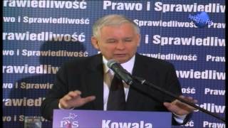 Jarosław Kaczyński Punktuje Tuska i TVN na spotkaniu w Kowali [upl. by Tipton]