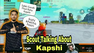 Scout Reaction On Kapshi 🇧🇩 1v4 GODL [upl. by Ami860]