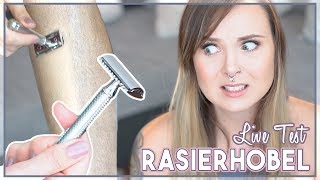 🔪 RASIERHOBEL im LIVE TEST  auch für Beine amp Co Nachhaltige günstige Alternative 😱 [upl. by Philbert]