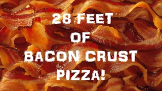 All Bacon Crust Pizza No Dough [upl. by Novyar]