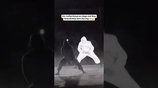 Fan rushes Kanye West on stage and they immediately start dancing💀😭 kanyewest rap hiphop [upl. by Aidyn]