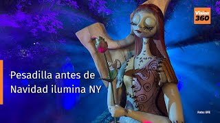 Pesadilla antes de Navidad ilumina a Nueva York Video EFE [upl. by Gentille]