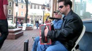 Cajun accordion  Busking in Fells Point Baltimore [upl. by Ayotl895]