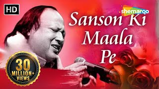 Sanson Ki Mala Pe Original Song by Nusrat Fateh Ali Khan  Video Song With Lyrics  Sad Song [upl. by Cataldo]