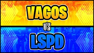 Vagos vs LSPD  GTA 5 HTRP India  Created By MasaLaPoinT [upl. by Elburt71]