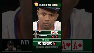 Phil Ivey hits Quads poker [upl. by Publia]