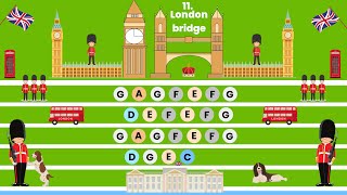 LONDON BRIDGE IS FALLING DOWN  XYLOPHONE PLAY ALONG VIDEO TUTORIAL [upl. by Quiteris173]