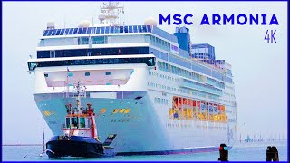 MSC ARMONIA  IMO 9210141  Venice Ship Spotting 4K [upl. by Ahsiem260]