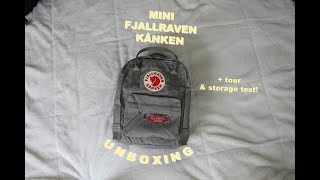 UNBOXING — Fjallraven Kånken Mini [upl. by Davida]