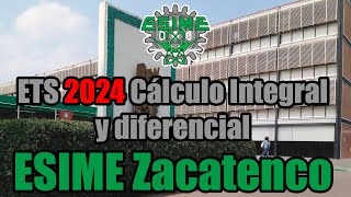 ETS ESIME Zacatenco 2024 Cálculo Integral y diferencial [upl. by Lamak]