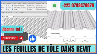 LES TÔLES METALLIQUES DANS REVIT ARCHITECTURE [upl. by Neiman]