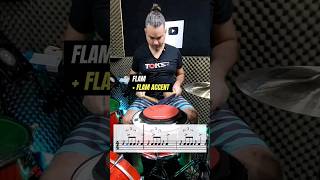 FLAM ACCENT  drums drumrudiments [upl. by Aliam]