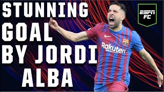 Barcelona equalizes after Jordi Alba’s STELLAR volley  ESPN FC [upl. by Aseena]